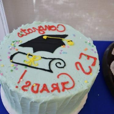 cake written congrats
